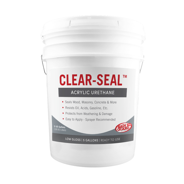 Rainguard Brands 5 Gal. Clear-Seal Acrylic Urethane, Low Gloss, Clear CU-0205
